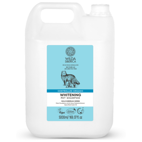 Wilda Siberica Controlled organic Whitening pet shampoo 5 l