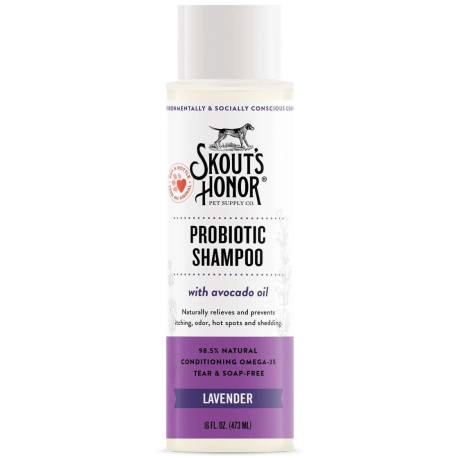 Skouts Honor Probiotic Shampoo Lavender Grooming 475ML