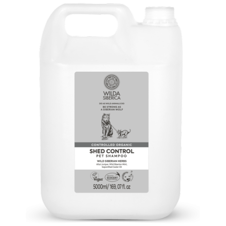 Wilda Siberica Controlled organic Shed control pet shampoo 5 l