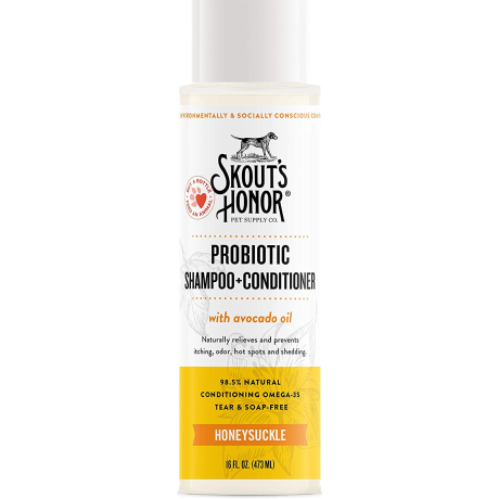 Skouts Honor Probiotic Shampoo Plus Conditioner Honeysuckle Grooming 475ML