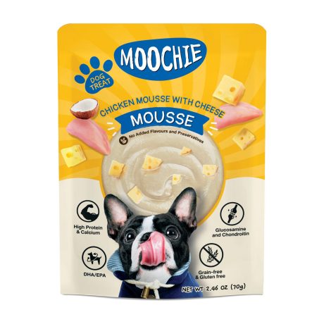 Moochie Dog Mousse - Chicken with Cheese Pouch 70g
