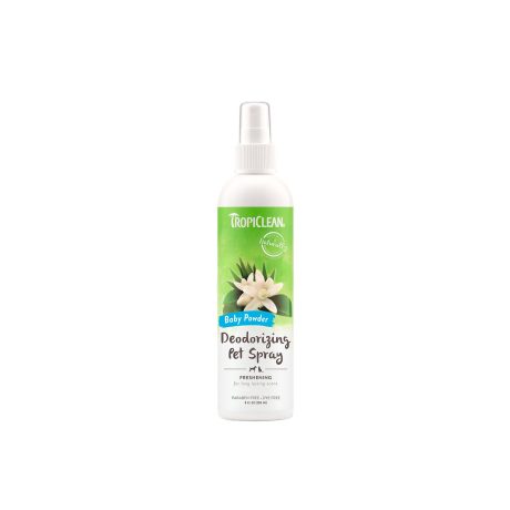 TropiClean Baby Powder Deodorizing Spray for Pets, 8oz