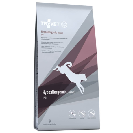 Trovet Hypoallergenic Insect Dog Dry Food 3kgs
