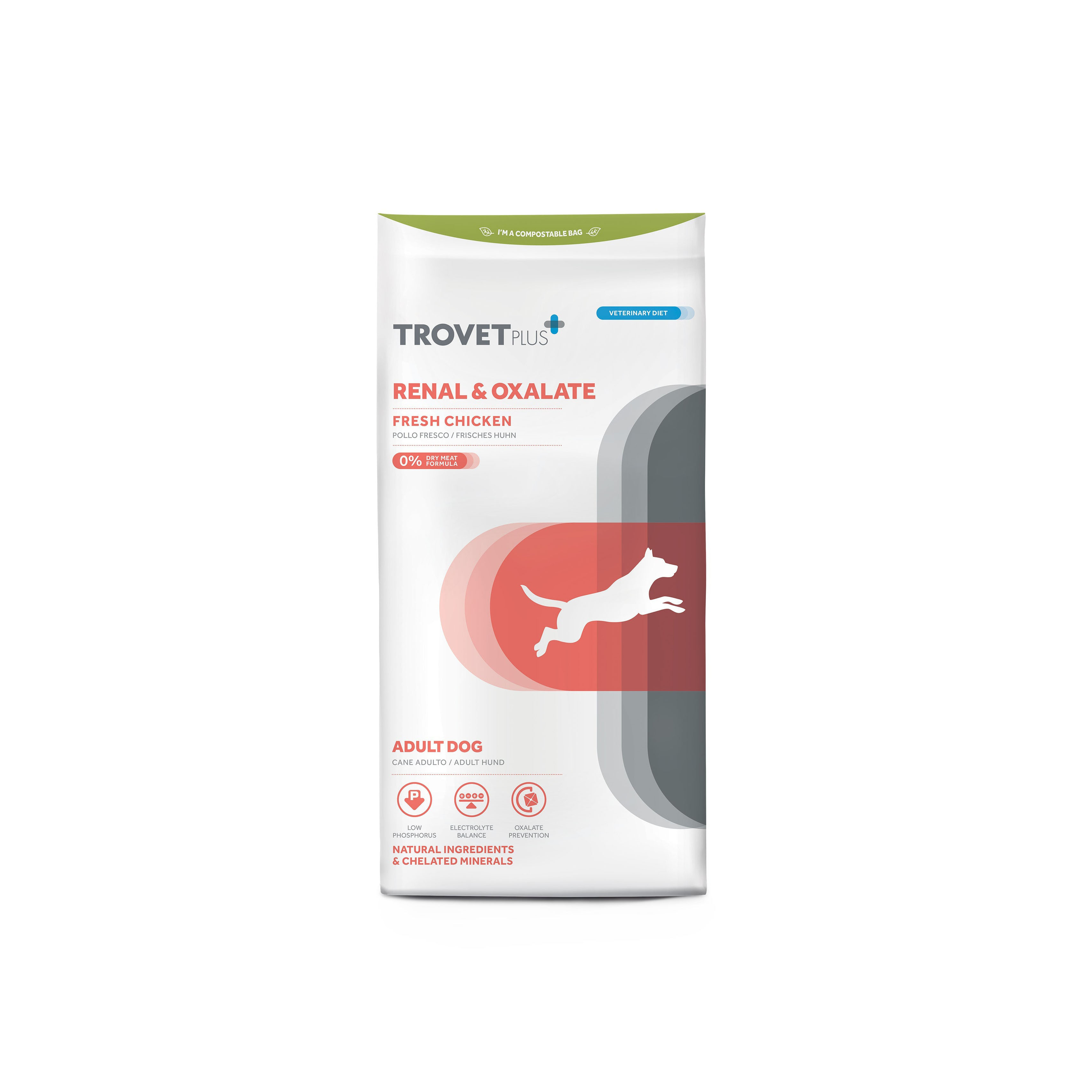 Trovet Plus Adult Dog Renal & Oxalate Chicken Veterinary Diets 3kg