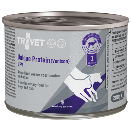 Trovet Unique Protein Venison Dog & Cat Wet Food Can 200g