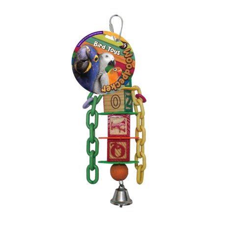 Woodpecker Bird Toy Alphabet Chain 26x8 Cm