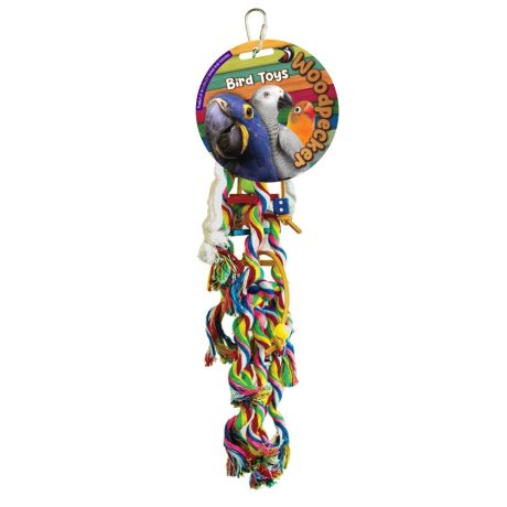 Woodpecker Bird Toy Curly Braids 40x6 Cm