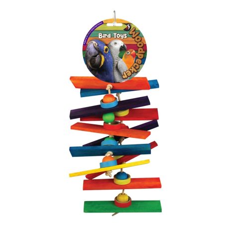 Woodpecker Bird Toy Flat Sticks 42x16 Cm