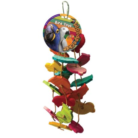 Woodpecker Bird Toy Flocking Chicks 23x9 Cm