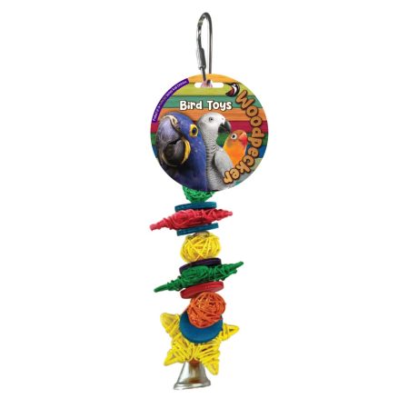 Woodpecker Bird Toy Starry Bell 29x6.5 Cm